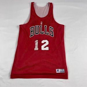 RUSSEL ATHLETIC Chicago Bulls Basketball Shirt Jersey “Reversible” Size: Small